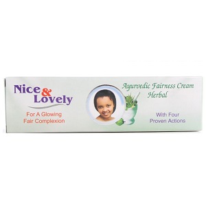 Nice Lovely Ayurvedic Fairness Cream Herbal 50 g GoBEBA